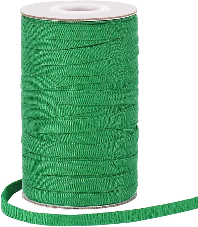 Plant Ties, 164 Feet 8mm Green Garden Twine Soft Garden String Stretchy Tree Supports Biodegradable for Tomato Plants, Climbing Roses and Vines Organizing