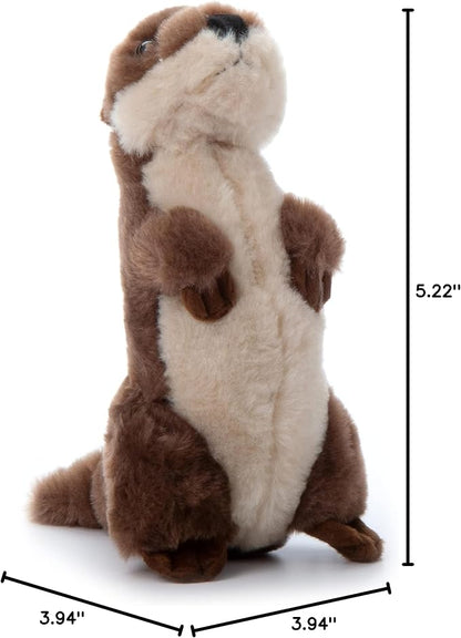 The Petting Zoo River Otter Stuffed Animal Standing, Gifts for Kids, Wild Onez Zoo Animals, River Otter Plush Toy 10 inches