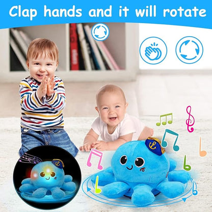Tsomtto Baby Toys 6-12 Months Musical Plush Octopus Crawling Walking Toys Light up Voice Control Dancing Infant Toy 0-6 7 8 9 10 12-18 Month 1 2 Year Old Boys Girls Tummy Time Birthday Gifts