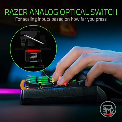 Razer Tartarus Pro Gaming Keypad: Analog-Optical Key Switches - Rapid Trigger - Adjustable Actuation - 32 Programmable Keys - Customizable Macros - Chroma RGB Lighting - Classic Black | Rapid Trigger, Adjustable Actuation, 32 Programmable Keys, Customi...