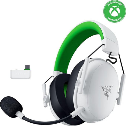 Razer BlackShark V3 X HyperSpeed Wireless Xbox Gaming Headset, White | 50mm Drivers, Cardioid Mic, 2.4 GHz, Bluetooth, Works with PC, Mac, PS5, Nintendo Switch, Smartphone, 70 Hr Battery