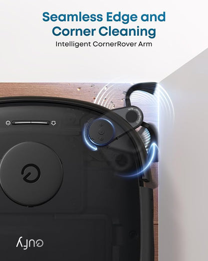 eufy E28 Matic Robot Vacuum and Mop, 20,000 Pa, Portable Carpet Cleaning | Roller Mop with HydroJet System, All-in-One Robot Vacuum and Mop Combo, Zero-Tangling, Corner-to-Edge Cleaning