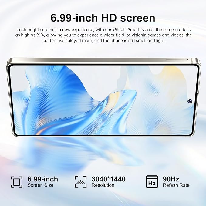 S26 Ultra 5G Unlocked Smartphone,16GB+512GB Cell Phone for Android 15, 6.99" Unlocked Cell Phone, 7000mAh, 68MP+108MP Dual Camera/Dual SIM/Fingerprint Lock/Face，Purple