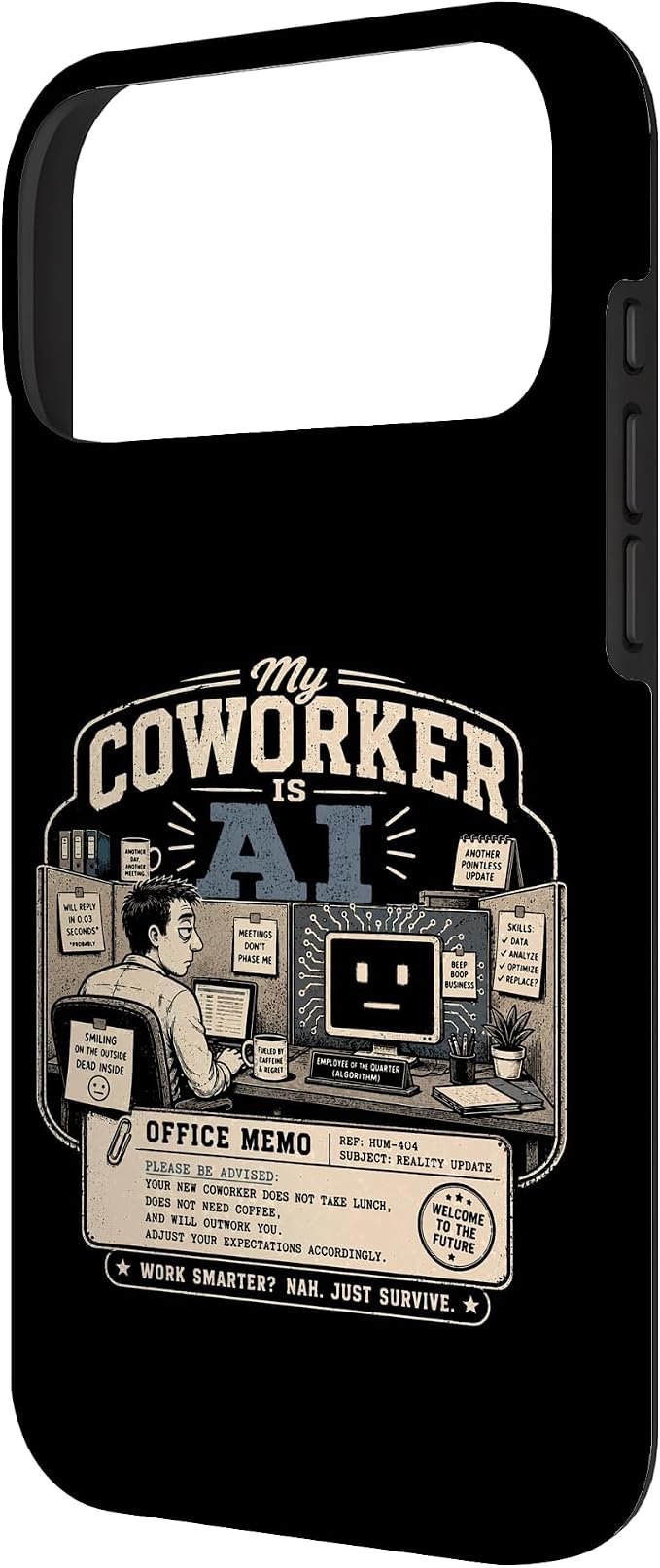 My Coworker is AI Office Humor Funny Workplace Replacement Case for iPhone 17 Pro Max