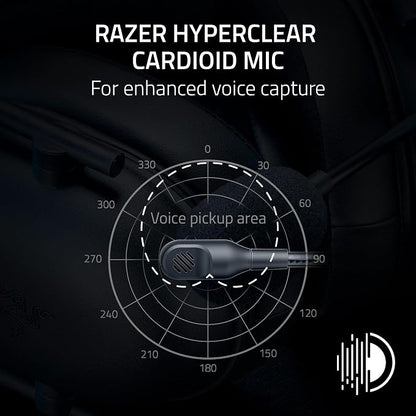 Razer BlackShark V2 X Wired PlayStation Gaming Headset, Black | 50mm Drivers, Cardioid Mic, Lightweight, Comfortable Noise Isolating Earcups, For PS5, Xbox Series X, PC, Switch, 3.5 mm Jack