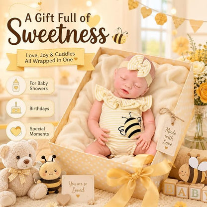 BABESIDE 16 Inch Silicone Baby Doll Weighted 4 Pounds,[NOT Vinyl] Realistic Baby Doll Girl Lifelike Reborn Baby Dolls Silicone Full Body Gift with Accessories for Kids 3+ & Collectors