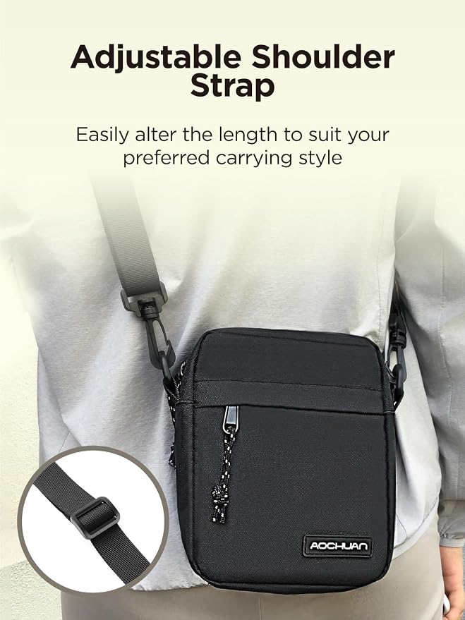 AOCHUAN 3-Axis Gimbal Stabilizer for Smartphone Smart AI XPro Black & B10 Storage Bag & E10 Extension Rod
