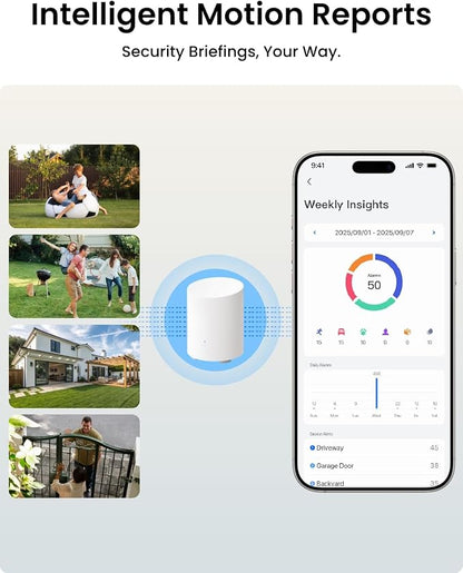 REOLINK 5MP Solar Security Cameras Wireless Outdoor, 360° Pan Tilt Auto-Tracking, Smart AI Detection, Up to 1TB Local Storage, 2.4/5GHz Dual-Band WiFi, Home Hub Mini with 2X Argus PT + Solar Panel