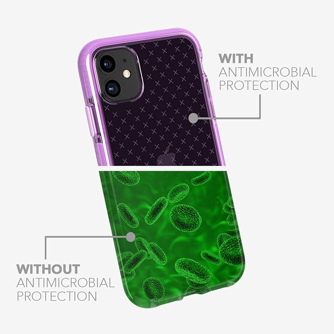 tech21 Evo Check for Apple iPhone 11 - Germ Fighting Antimicrobial Phone Case with 12 ft. Drop Protection