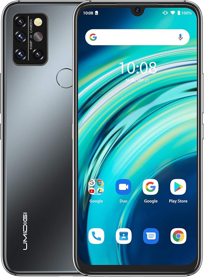 UMIDIGI A9 Pro Unlocked Cell Phones(4+64GB) 6.3" FHD+ Full Screen, 4150mAh High Capacity Battery Smartphone with AI Matrix Quad Camera, Dual SIM Phone