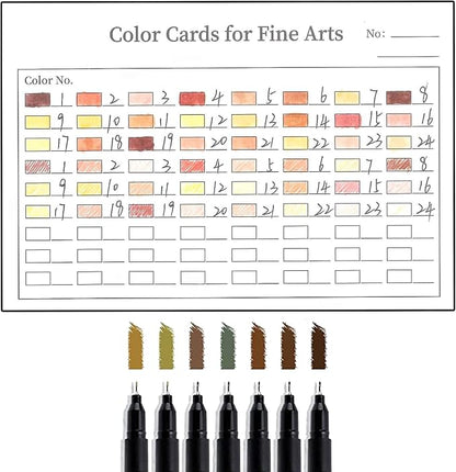 24 Color Skin Tone Double Tip Brush Pens Art Markers,Colored Artist Fine Brush Pen Coloring Markers for Adult Drawing Art Craft Kit
