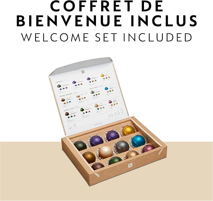 Nespresso Vertuo Next Coffee and Espresso Maker by Breville, Light Grey