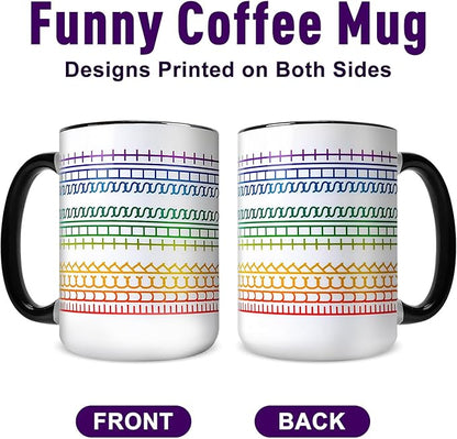 Funny Coffee Mugs for Women Men,15oz Hidden Message Ceramic Cup | Secret Message Mug,Novelty Birthday Gag Gifts for Friends,Family,Office Prank Gag Gift for Coworkers,Fun White Elephant Gifts
