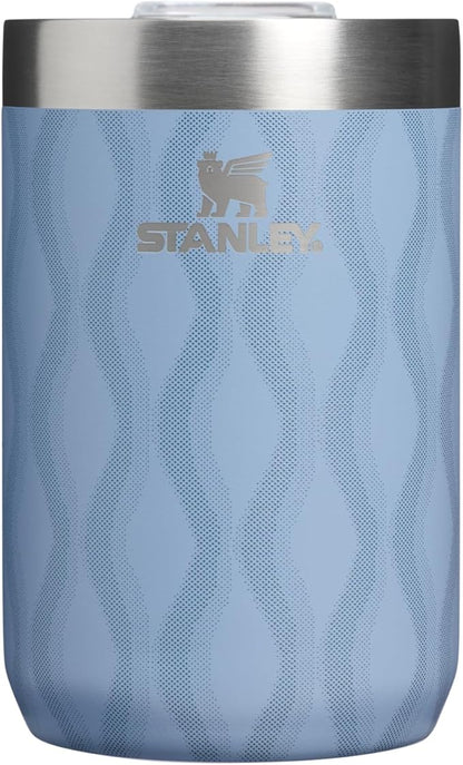 STANLEY Everyday Camp Cup 12 oz | Drink Through Lid | Cup for Coffee, Tea and Drinks | Insulated Stainless Steel | BPA-Free | Slate Blue Drift