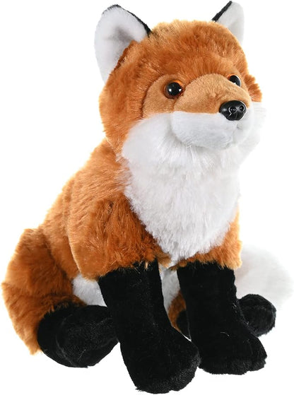 Wild Republic Red Fox Plush, Stuffed Animal, Plush Toy, Gifts For Kids, Cuddlekins 12" (10944)
