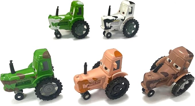 6PCS Movie Cars 2 3 Cars Assortment 1：55 Loose Diecast Vehicles Toys (6 PCS CAR Toy) (MP-Cow Collection)