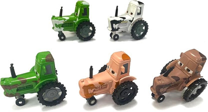 6PCS Movie Cars 2 3 Cars Assortment 1：55 Loose Diecast Vehicles Toys (6 PCS CAR Toy) (MP-Cow Collection)