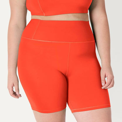Amazon Essentials Women's Active FormFlex Buttery Soft High Waist Biker Shorts
