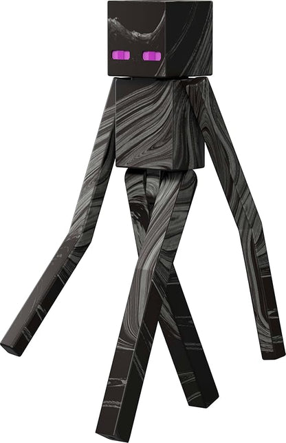 Mattel Minecraft Action Figure & Accessories Toy Set, Enderman Posable Character Collectible Inspired by a Minecraft Movie, 3.25-inch Scale