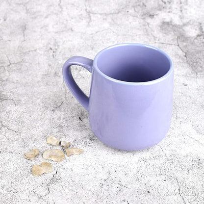 Bosmarlin Large Glossy Ceramic Coffee Mug, Tea Cup for Office and Home, 18 oz, Suitable for Dishwasher and Microwave, 1 Pack (Purple)