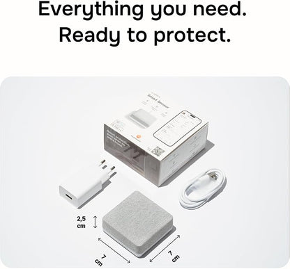 Layla Smart Home Agent 9-in-1 Smart Sensor & Air Quality Monitor (CO2, bVOC, Humidity) | Noise & Motion Detector, AC Controller, Energy Savings | Compatible with Alexa & Google Home | No Subscription