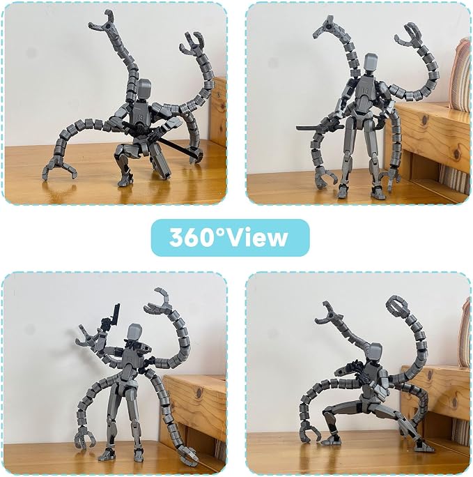 T13 Already Assembled Action Figure Accessories,T13 Multi-Jointed Movable,for Collectors Desktop Decorations t-13 Movability 3D Printed Toys