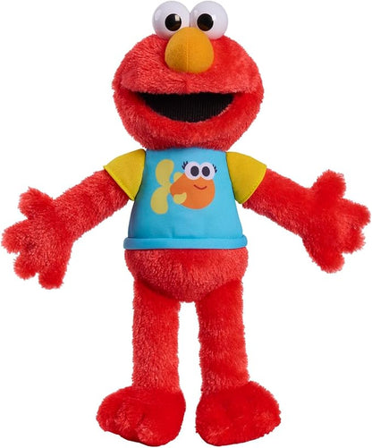 Sesame Street 13-inch Sing-Along Plush Elmo Stuffed Animal, Kids Toys for Ages 18 Month by Just Play
