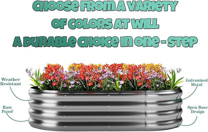 Raised Beds for Gardening Raised Garden Bed Kit for Gardening Outdoor，4x2x1ft Planter Grow Garden Box Raised Flower Bed