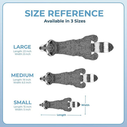 Best Pet Supplies Squeaky Dog Toys with Soft Durable Fabric for Small, Medium and Large Pets Interactive Toy for Indoor Play, Supports Active Biting and Play - Fox, Raccoon, Medium