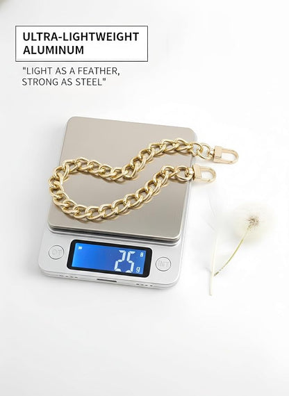 Metal Phone Wrist Lanyard Lightweight Aluminum Cellphone Strap Wristlet Classic Metal Phone Chain for Women and Men