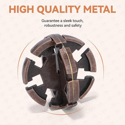 8 Pcs Brain Teaser Puzzles for Adults Teens - Wooden Puzzles 3D Puzzle Game Toys for Adults Teens - Metal Unlock Interlocking Puzzle Adult IQ Education Smart Toys