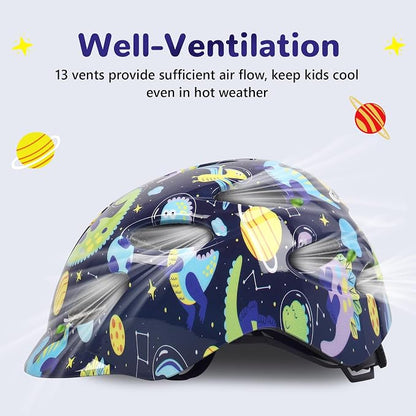 Kids/Youth Bike Helmet for Boys Girls and Teens, Adjustable and Multi-Sport for Bicycle, Kick Scooter, Skateboard, Roller/Inline Skate
