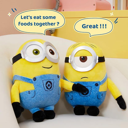 MINISO 9'' Minions Stuffed Animals Plush Toy (Stuart), Kawaii Soft Cute Plushies for Kids Toys Boys Girls