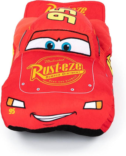 Disney Pixar Cars 3 Plush Stuffed Lightning Mcqueen Red Pillow Buddy - Kids Super Soft Polyester Microfiber, 17 inch (Official Disney Pixar Product)