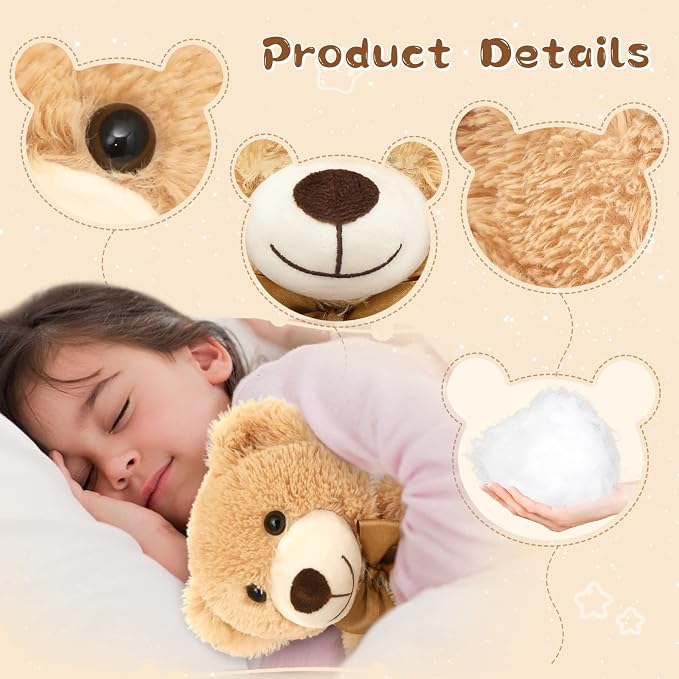 MaoGoLan 12 Pack Plush Teddy Bears Bulk for Mother's Day Valentines Gift, 14'' Soft Stuffed Bears for Baby Shower Decorations Wholesale Teddies for Gender Reveal Bear Party Favors