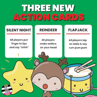 Santa Cookie Elf Candy Snowman Christmas Edition Holiday Card Game by Taco Cat Goat Cheese Pizza | Great for Stockings and White Elephant Gift | Fun for Kids, Teens, Adults, and Families | 2-8 Players