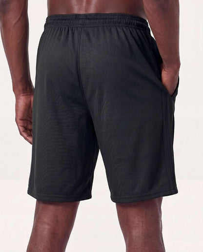 5 Pack Men's Mesh Shorts Athletic Basketball Sports Gym Workout Pockets | Cooling Moisture-Wicking, 9", Long, Quick-Dry, Breathable, Elastic Drawstring Waistband. Running, Exercise, Soccer, Training.