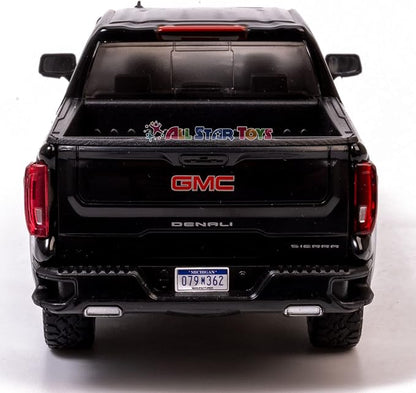 Motor Max 2019 GMC Sierra 1500 Denali Crew Cab Pickup Truck, Black 79362BK - 1/27 Scale Diecast Model Toy Car,unisex-children