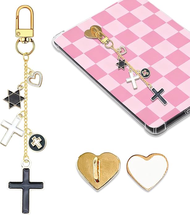 Charm Chains for Kindle,Cute E-reader Phone Charm Bracelets Accessories Compatible for Kindle E-Reader Phone iPad AirPod,Gifts for Reader Booklovers