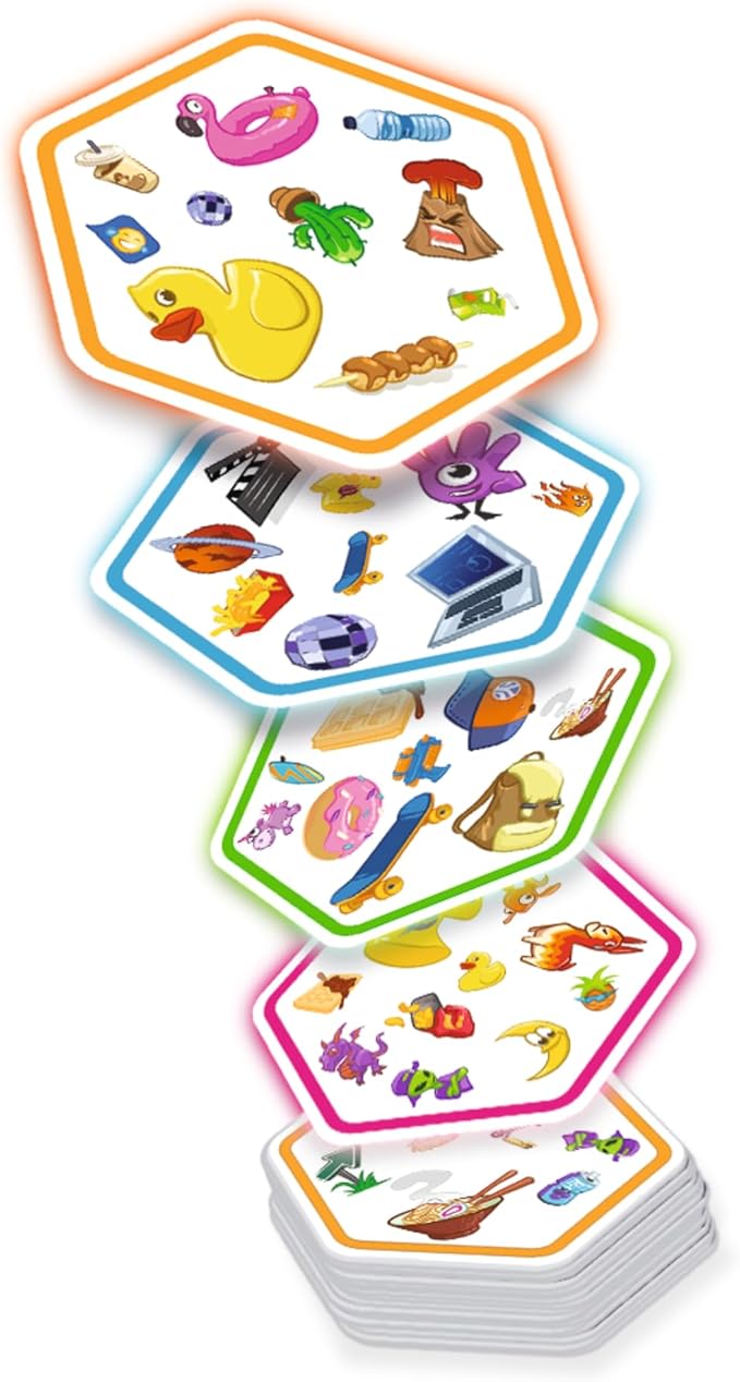 Asmodee Spot It! Connect - Fast-Paced Team Matching Game, Quick Reflexes, Fun for Game Night with Family and Friends, Great for Kids & Adults, Ages 8+, 2-8 Players, 15 Minute Playtime