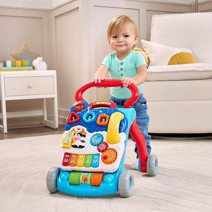 VTech Sit-to-Stand Learning Walker (Frustration Free Packaging), Blue
