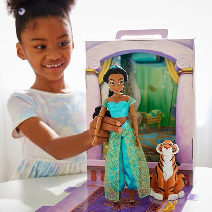 Disney Store Official Jasmine Story Doll - 11 Inches - Includes Coloring Book and Additional Dress, Princess Doll in Classic Outfit, Disney Princess Toys