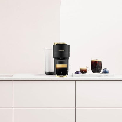Nespresso Vertuo Pop+ Coffee and Espresso Maker by Breville, Matte Black Gold