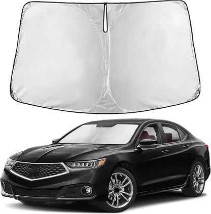 EcoNour Windshield Sunshade Compatible for Acura TLX 2015-2018 2019 2020, Sun Visor for Front Windshield & Window Sun Shade Cover, UV Heat Blocker & Protector, Car Accessories