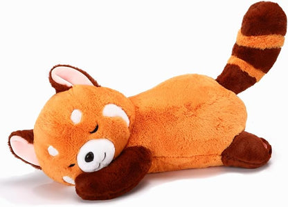 Riuhot Big Red Panda Stuffed Animal Pillow Cute Plush Toy Plushie Christmas Birthday Valentine's Day Gift for Girlfriend Kids Birthday 19.7" Red Panda Pillow