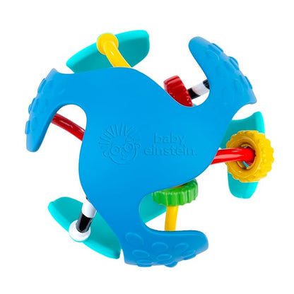 Baby Einstein Rattle & Sense Sensory Ball, Multisensory Baby Toy with Bead Chasers, Rattle Sounds & Textures, Easy to Grasp, Ages 3 Months+