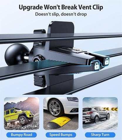 VICSEED for MagSafe Car Mount [Upgraded Strongest Magnet Power] Magnetic Phone Holder for Car Vent 360 Adjustable Magnetic Car Phone Holder Mount for iPhone 17 Air Pro Max 15 14 13 12 Plus Mini, Blue