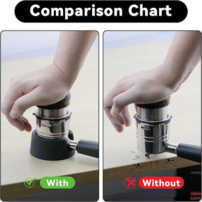 Portafilter Holder for Ninja Espresso Machine, Espresso Tamping Station | for Ninja Luxe Cafe ES601 ES701, Silicone Coffee Tamper Base, Non-Slip, Stable Tamping Support, Protect Countertop