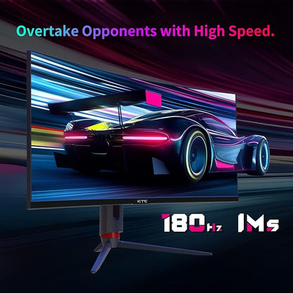 KTC 34 Inch Curved Ultrawide Gaming Monitor, 21:9, 3440x1440p 180Hz 1ms, 1500R Curved Monitor, Freesync G-sync, Picture by Picture,PIP, Height/Tilt/Swivel/Pivot, H34S18S