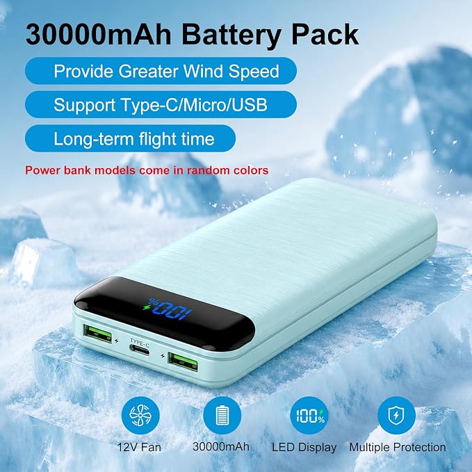 Cooling Vest with 30,000mAh Battery Pack,2 High-Speed Cooling Fans Jacket Air Conditioned Workwear for Summer